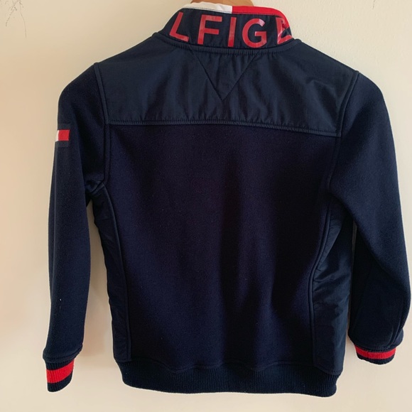 Tommy Hilfiger navy with red & white boy’s jacket size M (8 10) - Picture 3 of 4